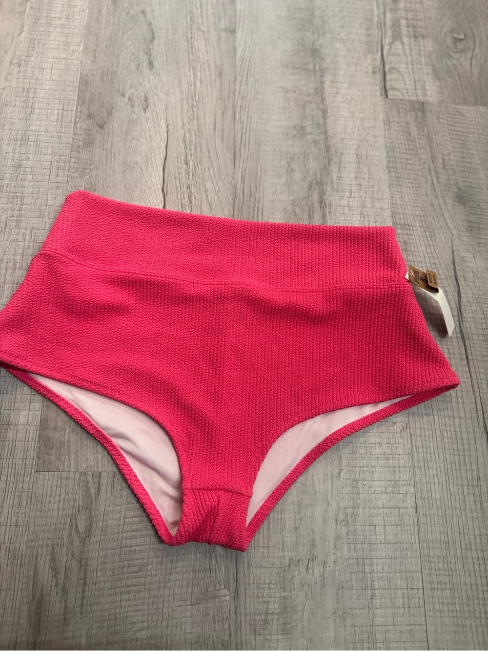 Victoria's Secret Vibrant Pink High-Waist Ribbed Shorts